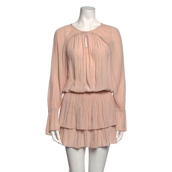 Ramy Brook Blush Pink Long Sleeve Dress Size Small - Picture 1 of 4